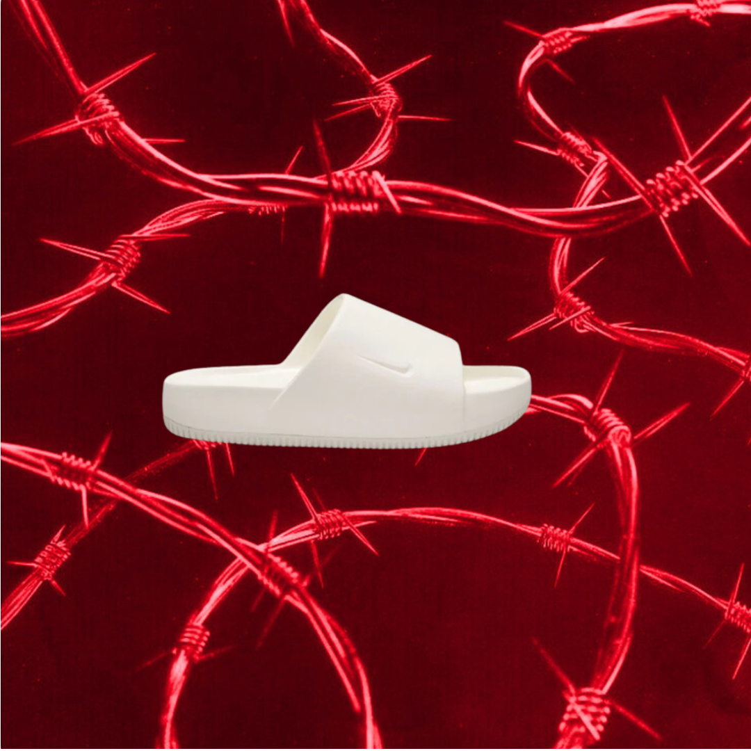 Nike Calm Slides White