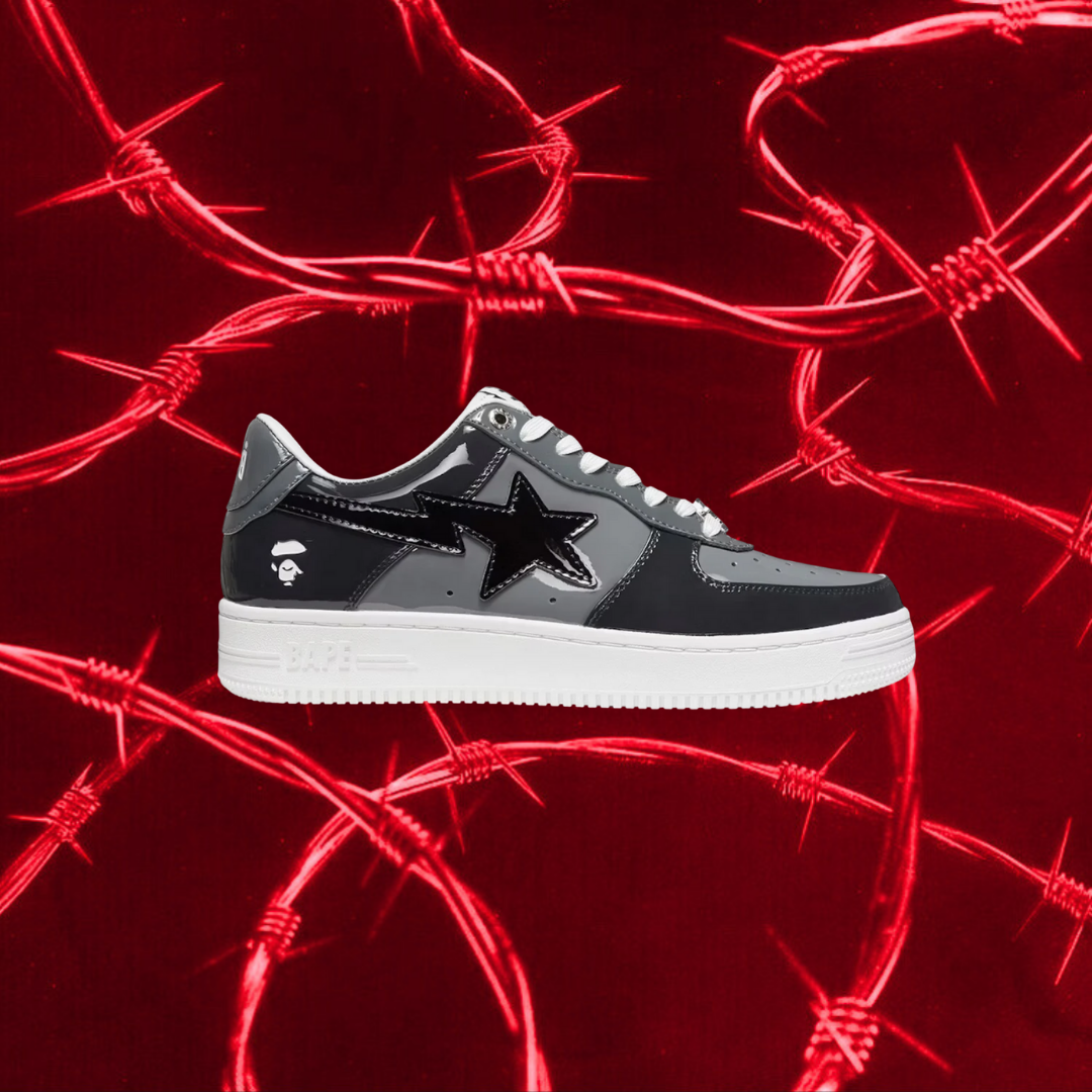 BATHING APE BAPE STAR BLACK & GREY