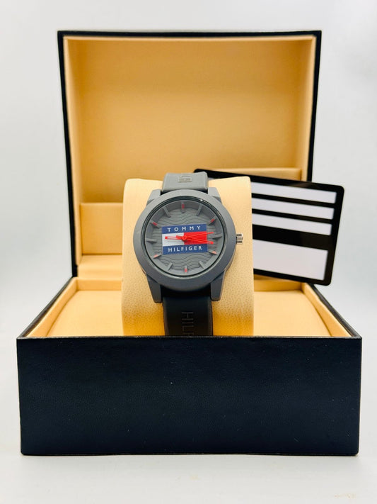 Tommy Hilfiger Kids Watch Grey & Black
