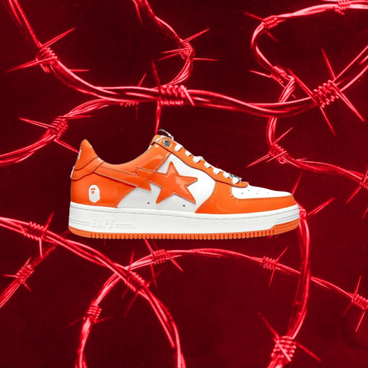 BATHING APE BAPE STAR ORANGE