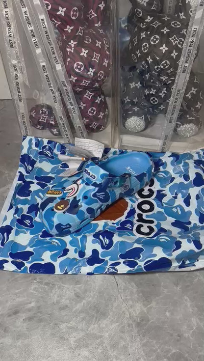 Crocs x A Bathing Ape Clog "Blue Camo"💙