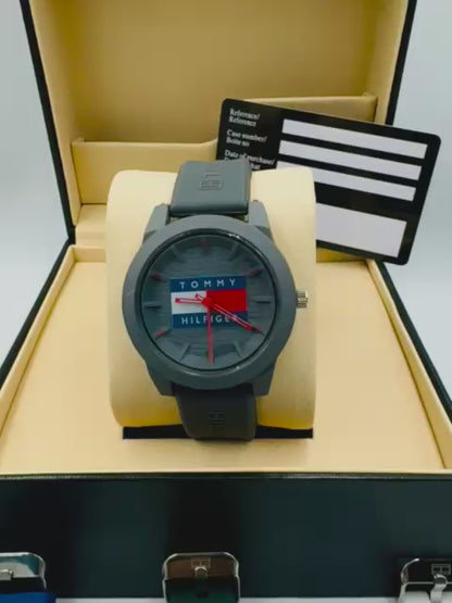 Tommy Hilfiger Kids Watch Grey & Black